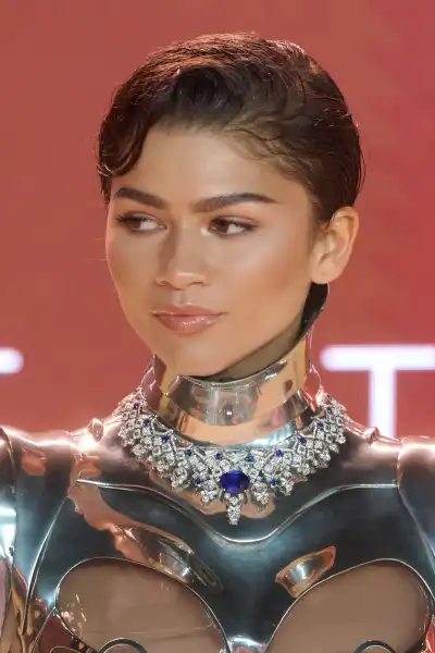 Zendaya in See-Through Robotic Outfit at Dune: Part Two Premiere